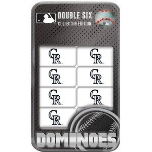 MasterPieces Officially Licensed MLB Colorado Rockies 28 Piece Dominoes Game for Adults - 1 of 4