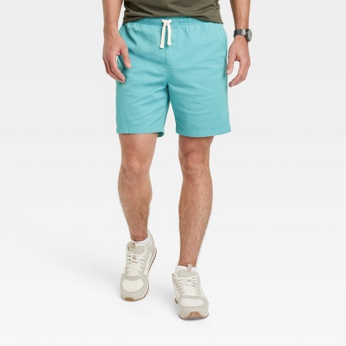 Men's 7 Everyday Pull-On Shorts - Goodfellow & Co™ Turquoise Blue S