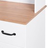 NicBex Tall Kitchen Pantry Storage Cabinet with Microwave Oven Countertop and 2 Drawers for Dining Room,Bathroom,Kitchen - 4 of 4