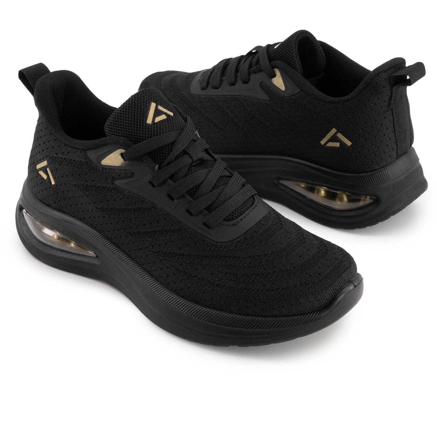 Женские кроссовки Andrea Casual Athletic Sneakers with Cushioned Sole 90387 Black 9, цвет: Чёрный — фото 4