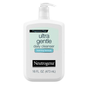 Neutrogena Ultra Gentle Foaming Facial Cleanser, Hydrating Face Wash for Sensitive Skin - 16 fl oz - 1 of 4