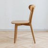VYNXARIA (Set of 4 pcs) Dining chair,solid chair table chair wooden living room chair simple and natural,Oak - 4 of 4