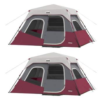 Core Straight Wall 14 X 10ft 10 Person Cabin Tent 2 Room & Rainfly