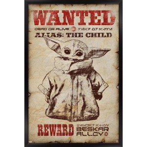 Trends International Star Wars: The Mandalorian - Wanted Framed Wall Poster Prints - 1 of 4