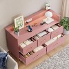 47" Modern Dresser with Built-In Lights & Charging Station - 5 Smooth-Gliding Drawer Wood Chest for Bedroom, Living Room, Entryway - 3 of 4
