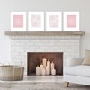 Big Dot of Happiness Pink Winter Wonderland - Unframed Holiday Snowflake Linen Paper Wall Art - Set of 4 - Artisms - 8 x 10 inches - 2 of 4