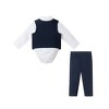 Andy & Evan  Infant Blue Seersucker Buttondown and Vest Set - 2 of 4