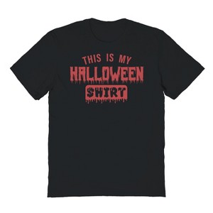Rerun Island Men's Halloween Shirt Bloody Halloween Short Sleeve Graphic Cotton T-Shirt - 1 of 2