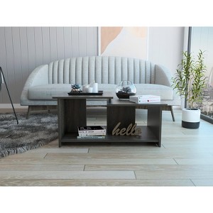 Linlock 1-Shelf Coffee Table Black Wengue - 1 of 1