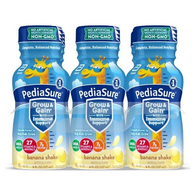 PediaSure Grow  Gain Kids Nutritional Banana Shake - 6pk/48 fl oz