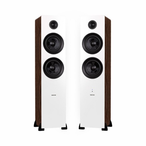 White best sale floor speakers