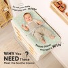KeaBabies 2pk Soothe Changing Pad Covers for Girl, Boy, Organic Soft Cotton Contoured Diaper Changing Table Pad Covers - 2 of 4