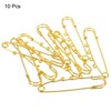Unique Bargains Metal Decorative DIY Women's Clothing Dress 4 Holes Sewing Brooch Pins 10 Pcs - 3 of 4