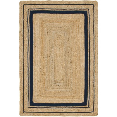 natural and navy blue