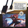 SatelliteSale Digital USB Type C to HDMI Universal Cable Adapter 4K/30Hz Nylon Wire Universal Wire 2160p Black Cord - 4 of 4