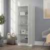 VYNXARIA White 60" Height Simplistic Modern Double Door Storage Cabinet,Storage Cabinets with doors and shelves - 2 of 4