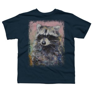 Boy's Design By Humans RACCOON By creese T-Shirt - 1 of 3