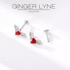 Flying Bat Flat Back Earrings for Women Sterling Silver 16g Cartilage Helix Lobe Body Piercing Stud Ginger Lyne - 2 of 4