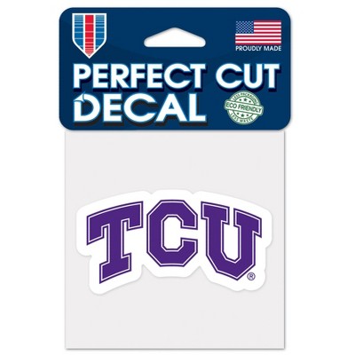 NCAA TCU Horned Frogs 4"x4" Logo Decal