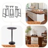 NicBex Modern Bar Stools Set of 3,Counter Height Bar Stools with Backrest,Metal Island Chairs for Restaurant,Home,Stools for Kitchen Counter - 4 of 4