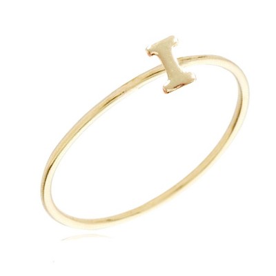 thumbnail image 2 of Custom Unisex Flat Name Ring - 14K Gold Or Sterling Silver, Any Name Up To 7 Letters 2 of 4