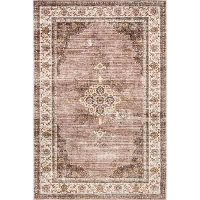Nuloom Rosewood Vintage Pet Friendly Machine Washable Area Rug