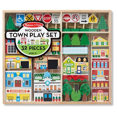 melissa and doug wooden town