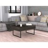 Vynxaria Lift Top Coffee Table Woody Design, Concealed Storage, 4 Reinforced Metallic Legs, Spacious Top: 40.94"W×25"D - 3 of 4