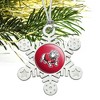 GardnerWebb University Primary Logo Metal Snowflake Christmas Tree Holiday Ornament - 2 of 3