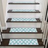 SussexHome Floral Design Cotton Anti-Slip Stair Treads, 9” X 28“ - 2 of 4