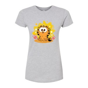 Women's - Garfield - Baby Garfield Paws And Stars Fitted Graphic T-Shirt - 1 of 3