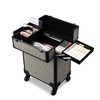 Byootique Rolling Makeup Train Case Cosmetic Trolley Organizer Rococo - 3 of 4