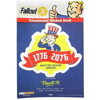 Fanwraps Fallout 76 Tricentennial Logo Window Decal