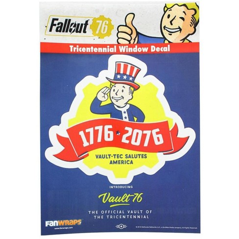 Fanwraps Fallout 76 Tricentennial Logo Window Decal - image 1 of 2