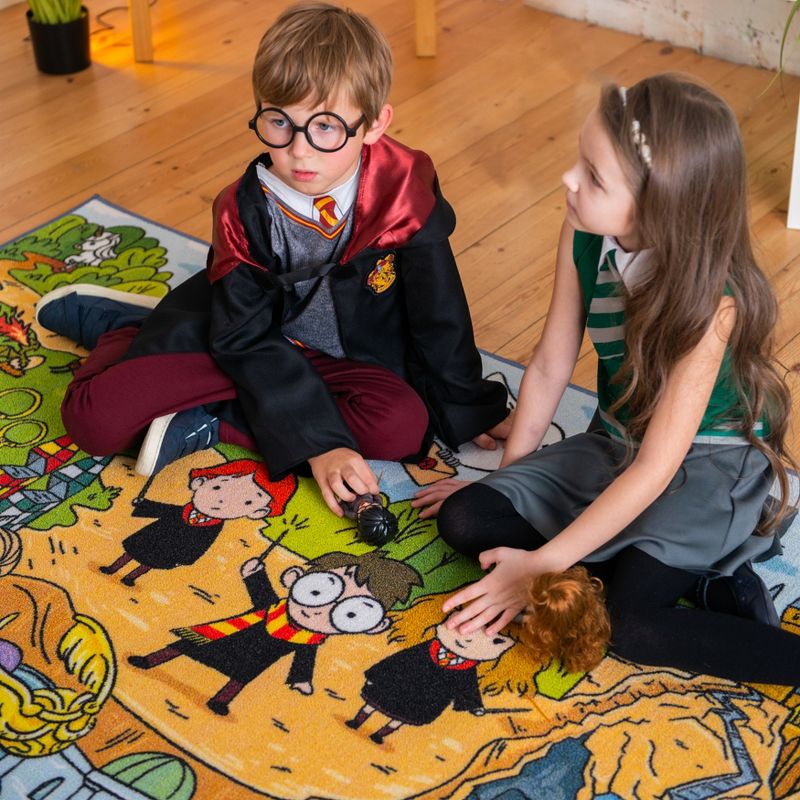 KC CUBS | Harry Potter Wizarding World Boy & Girl Kids Adventure Activity Educational Learning & Game Nursery Bedroom Classroom Rug, 5 of 11