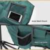 Arrowhead Outdoor Oversized Heavy-Duty Club Folding Camping Chair w/External Pocket, Cup Holder, Portable, Padded, Moon, Round, Bag (Forest Green) - 4 of 4