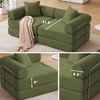 Sapphtopaz 73" Couches for Living Room 2-in-1 Convertible Sofa Bed with Removable Armrests Mattress Sofa with 2 Pillows Sleeper Sofa for Bedroom - 4 of 4