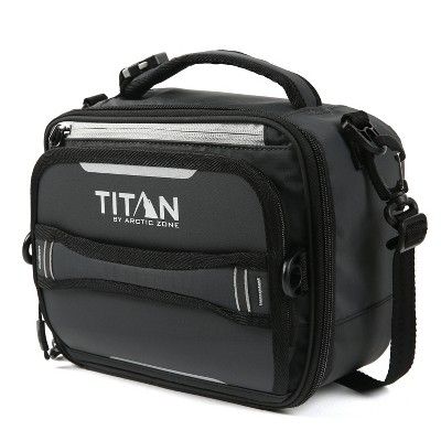 TITAN Deep Freeze Fridge Cold 6 hrs Expandable Lunch Box Bag 2 Ice Walls -  Blue