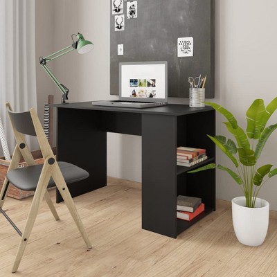 vidaXL Desk White 43.3"x23.6"x28.7" Engineered Wood