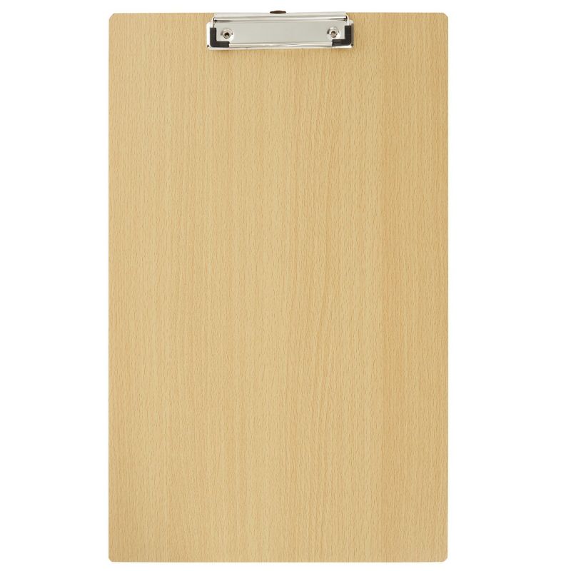 Juvale Extra Large 11x17 Clipboard with Low-Profile Clip, Wooden Vertical Clip Board, 1 of 9