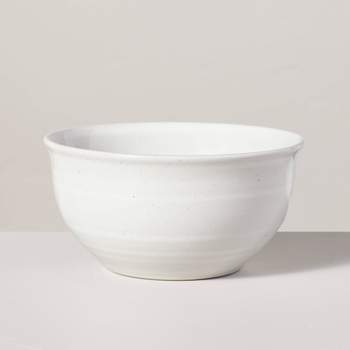 27oz Flared Brim Stoneware Cereal Bowl Vintage Cream - Hearth & Hand™ with Magnolia