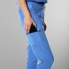 Members Only Women’s Scrub Jogger Cargo Pant with Open Bottom Leg (Printed Waist Pocket Bags) - 2 of 4
