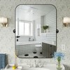 PexFix Iron Metal Frame Windowpane Wall Mirror Farmhouse Rustic Elegant Decor for Living Room Bedroom Bathroom Entryway - 3 of 4