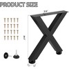 Metal Table Legs DIY Industrial Furniture Legs 880 Lbs Capacity - 2 of 4