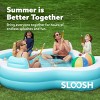 Joyfy 120 x 101 x 26" Inflatable Swimming Pool, Family Pool with Seats Backrest Cup Holder for Kids Family Summer Water Party Backyard Garden Lawn Fun - 2 of 4