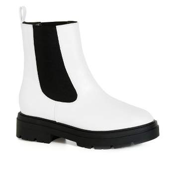 Women's Wide Fit Olivia Ankle Boot - white | EVANS