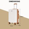 Hykolity 26" Carry On Luggage Expandable Hardshell Suitcase Lightweight Check-in Baggage Airline Approved Suitcase - 3 of 4