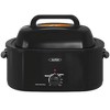 Heynemo Electric Turkey Roaster Oven with Visible Glass Lid, with Removable Pan & Rack, Stainless Steel - 2 of 4