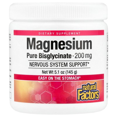 Natural Factors Magnesium Pure Bisglycinate, 5.1 oz (145 g)