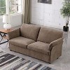 2-Seater Chenille Fabric Sofa with Thick Cushions,  Loveseat for Small Space, Living Room, Bedroom, Indoor Furniture - The Pop Home - 2 of 4